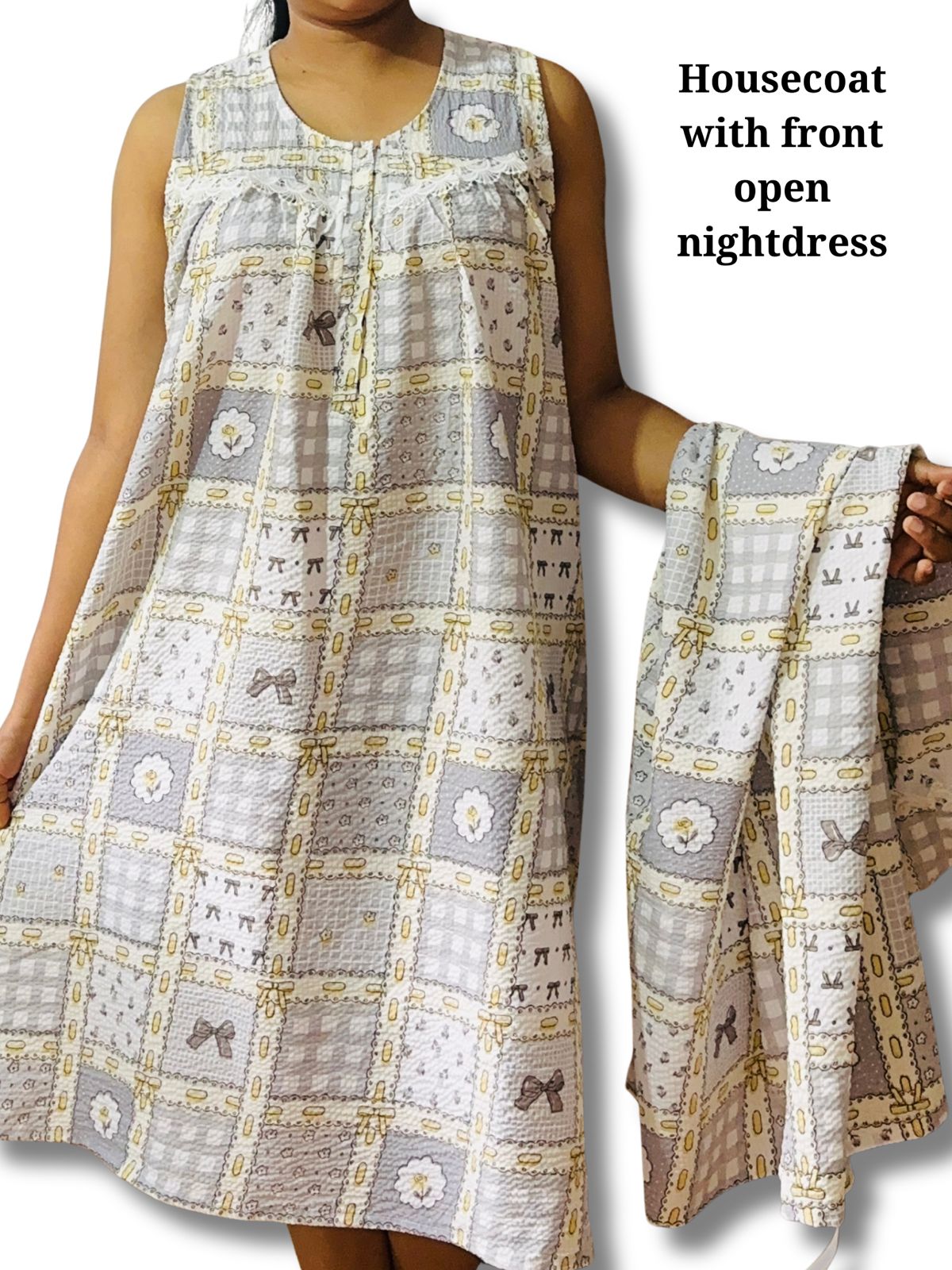 House coat & nightdress – Design LGHCK001 (Colour 4)