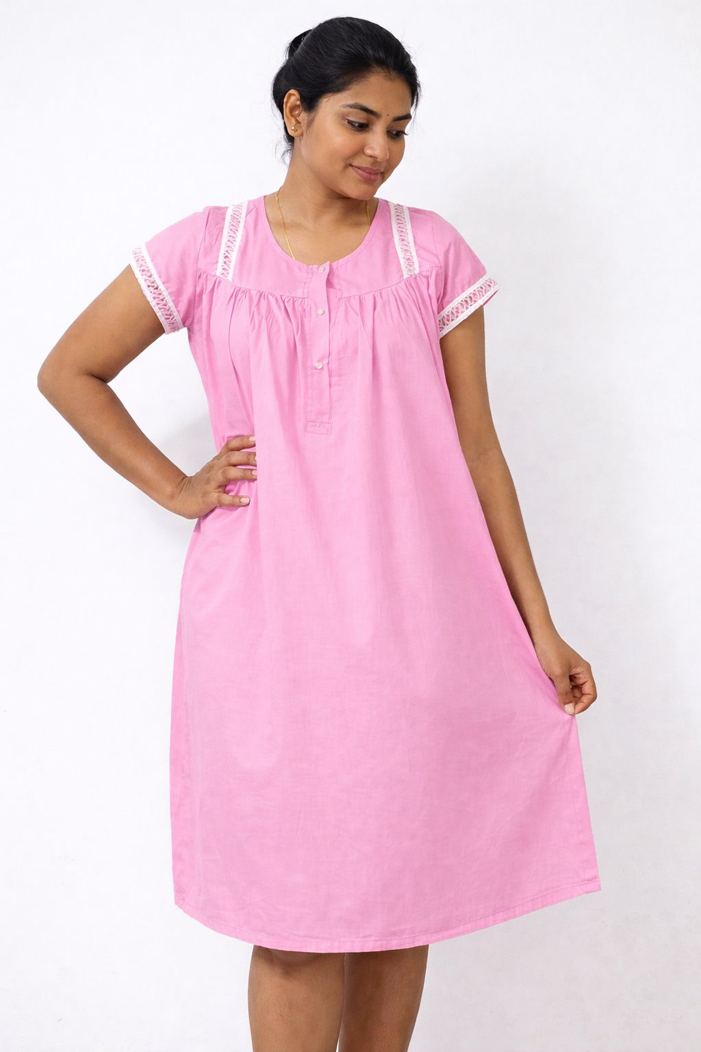 Nightdress with front opening – Design LPND012 (colors 3)