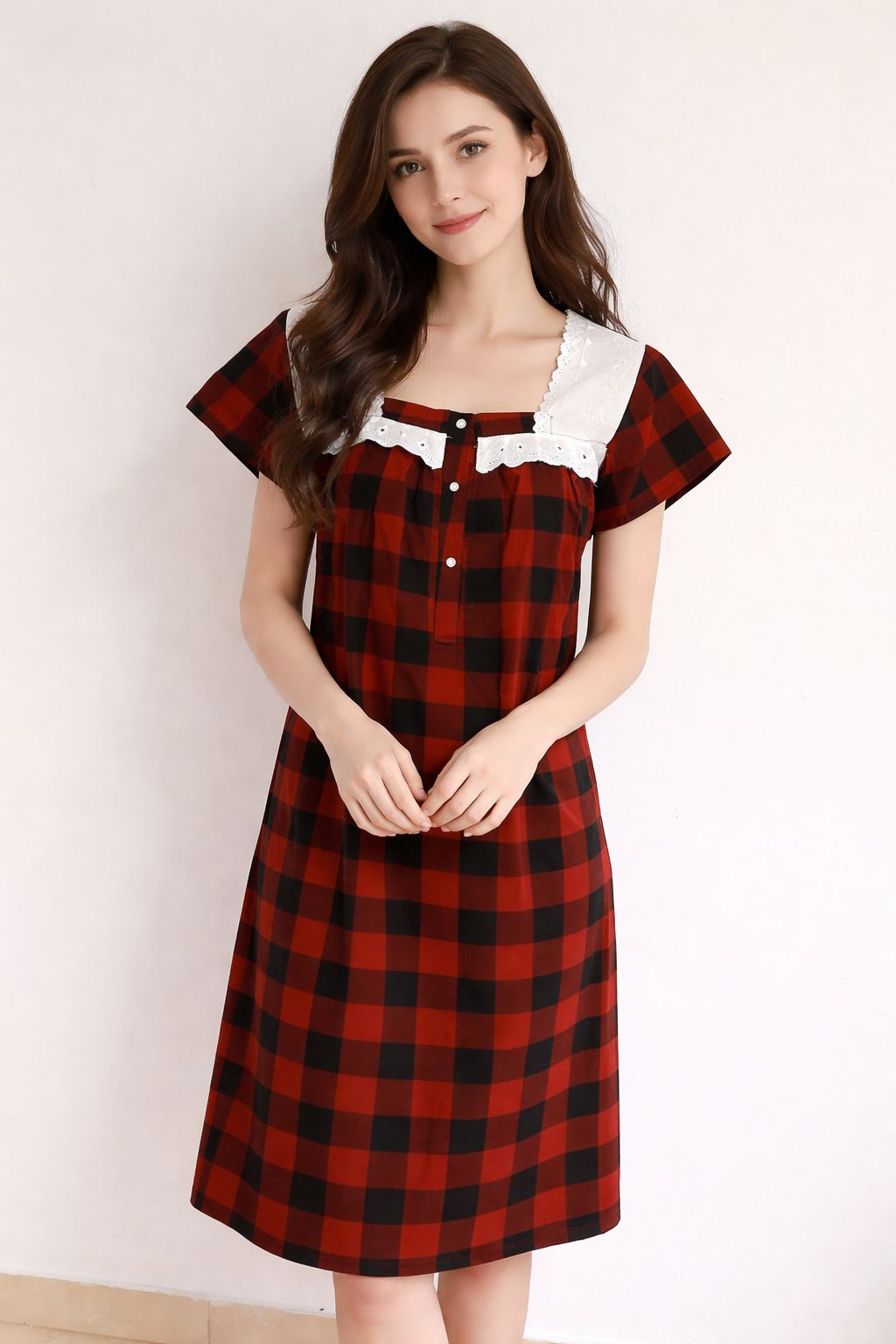 Nightdress with front opening – Design 3 (Colour 2)