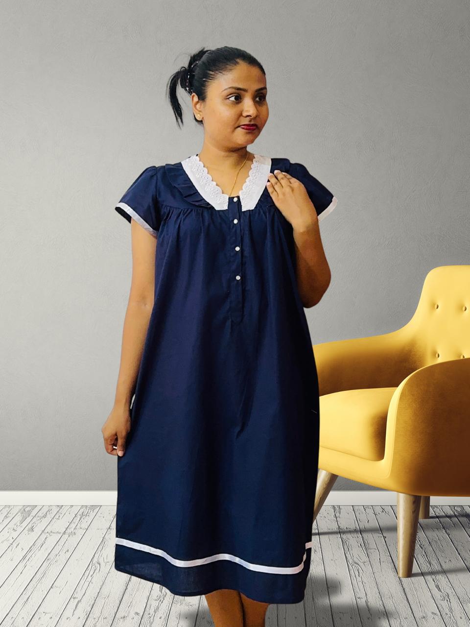 Dark Blue Night Gown