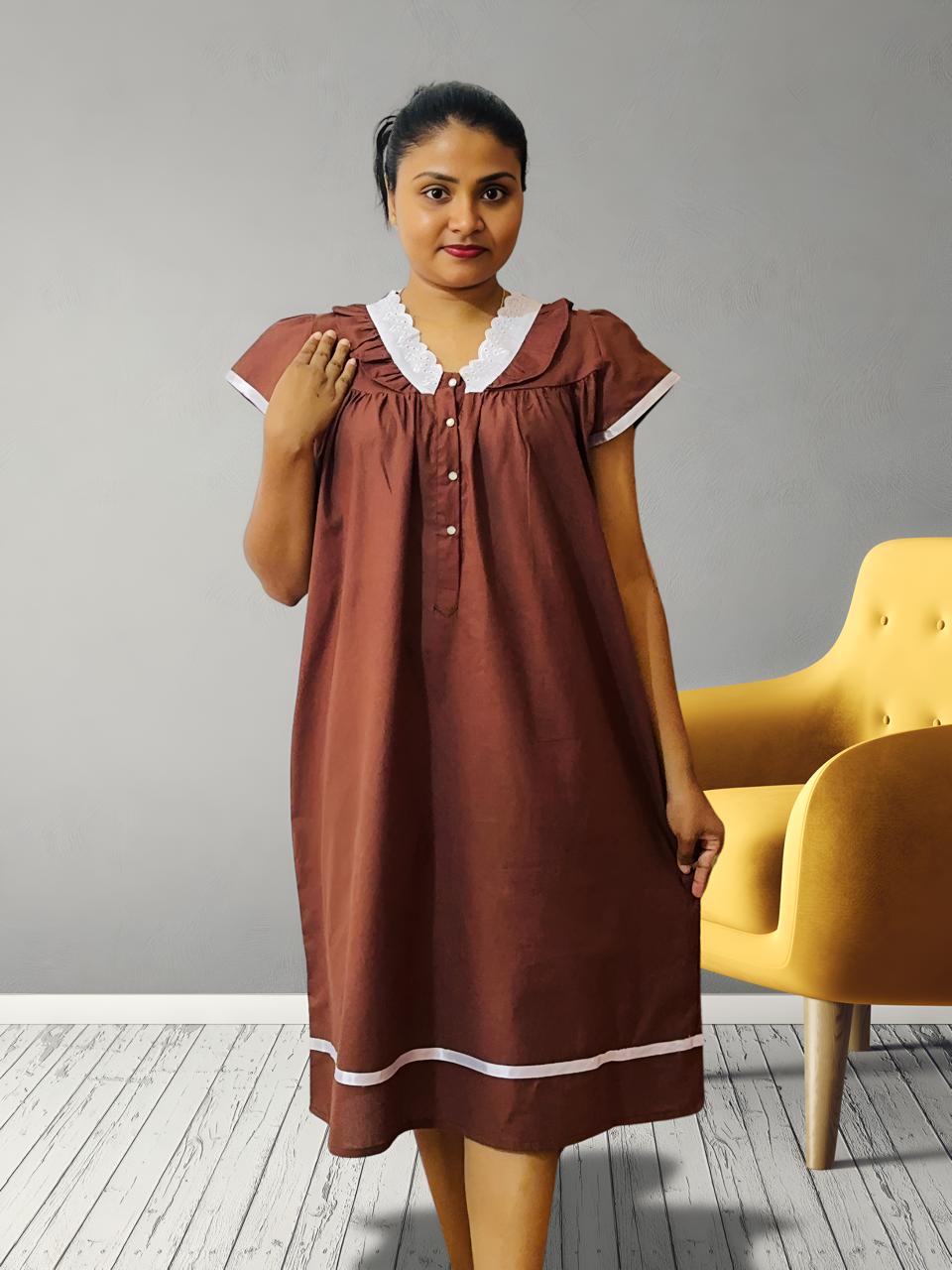 Coffee Brown Night Gown