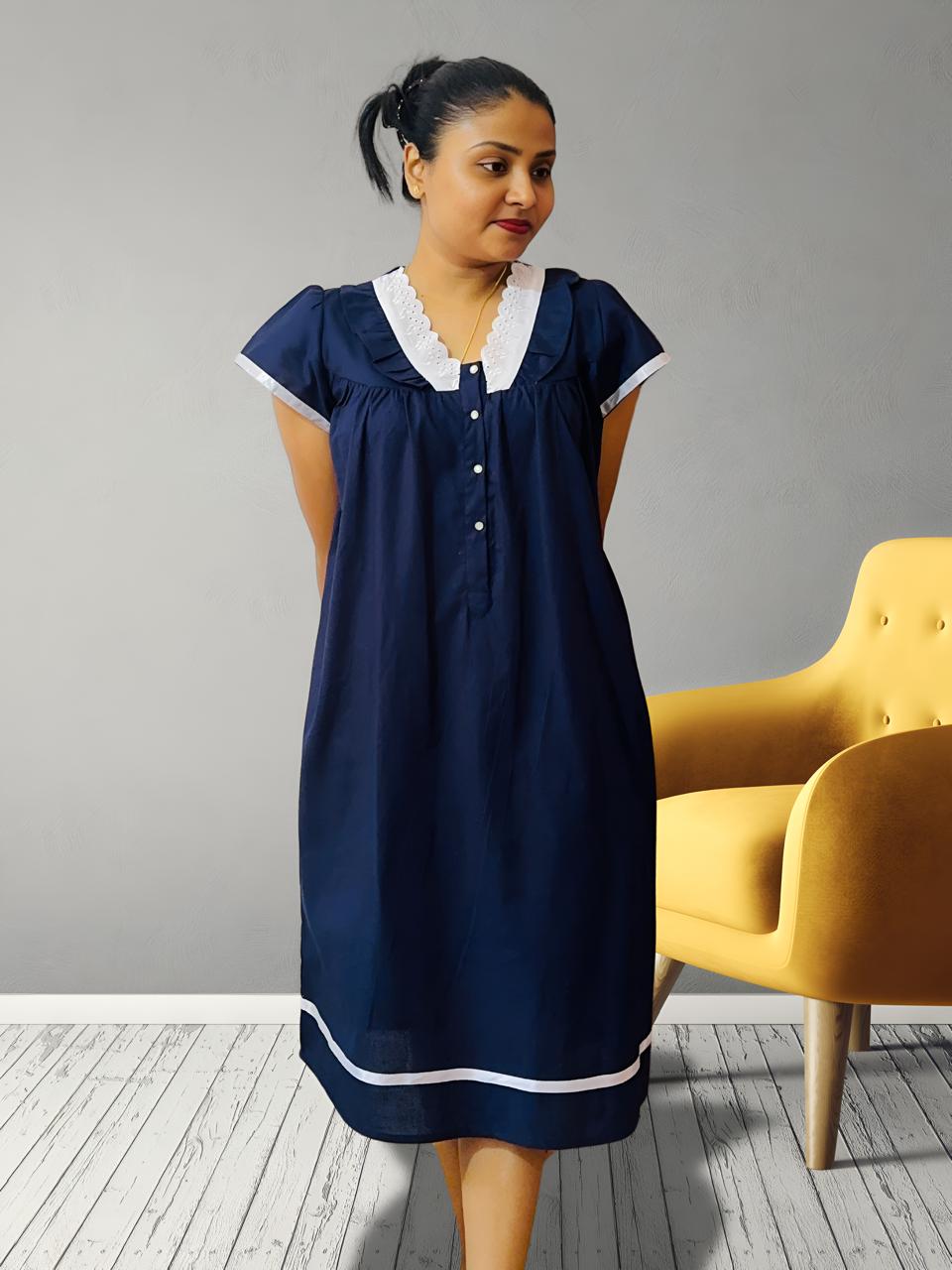 Dark Blue Night Gown